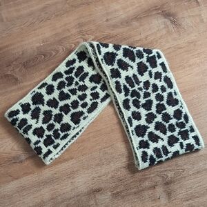 Betsey Johnson Pretty Kitty Leopard Print Knit Infinity Scarf